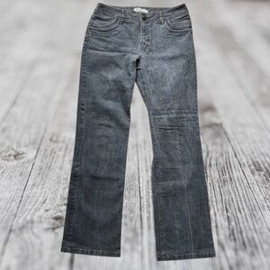 TRIBAL Vintage Bootcut Stretch Denim Jeans Distressed Vintage Wash Size 10 NWOT